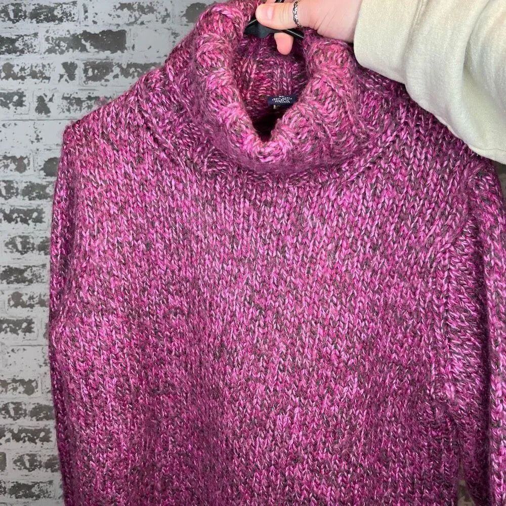 Gap | woke purple turtle neck wool blend vintage sweater